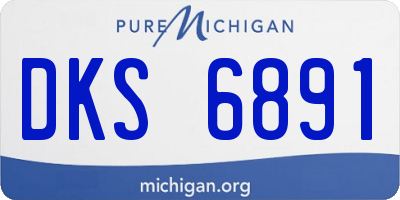 MI license plate DKS6891