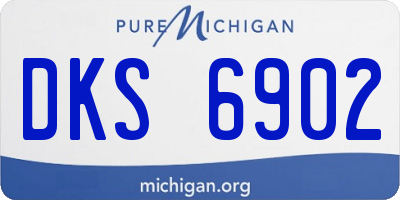 MI license plate DKS6902