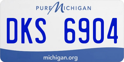 MI license plate DKS6904
