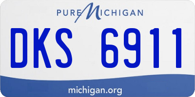 MI license plate DKS6911