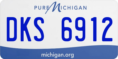 MI license plate DKS6912