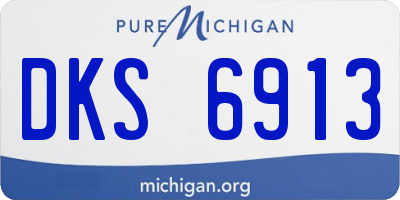 MI license plate DKS6913