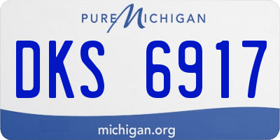 MI license plate DKS6917