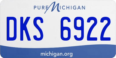 MI license plate DKS6922