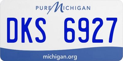 MI license plate DKS6927