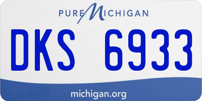 MI license plate DKS6933