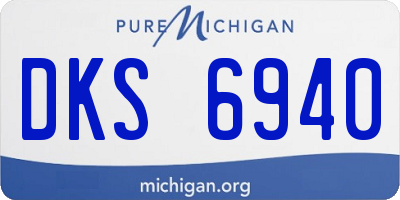 MI license plate DKS6940
