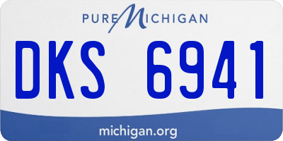 MI license plate DKS6941