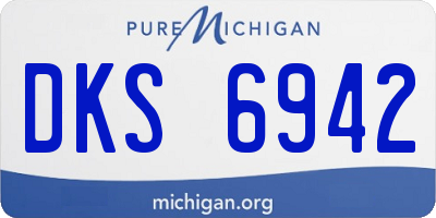 MI license plate DKS6942