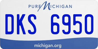 MI license plate DKS6950