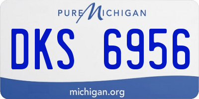 MI license plate DKS6956