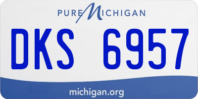 MI license plate DKS6957