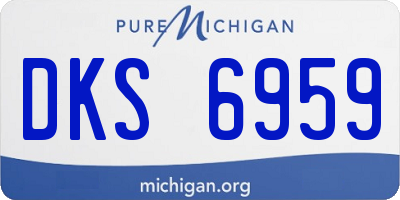 MI license plate DKS6959