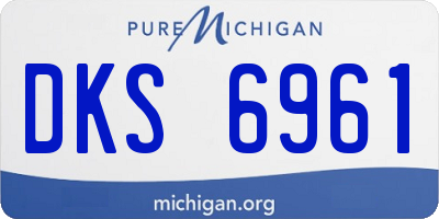 MI license plate DKS6961