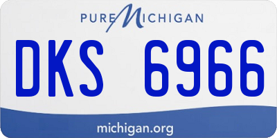 MI license plate DKS6966