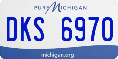 MI license plate DKS6970