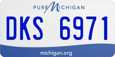MI license plate DKS6971
