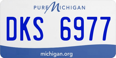 MI license plate DKS6977
