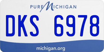 MI license plate DKS6978