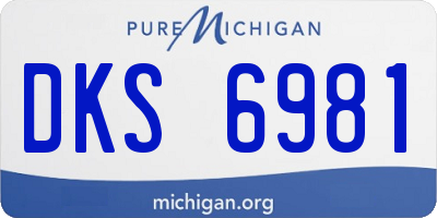MI license plate DKS6981