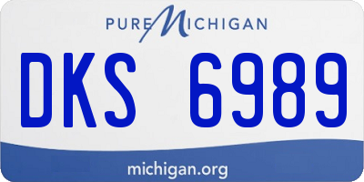 MI license plate DKS6989