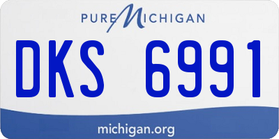 MI license plate DKS6991