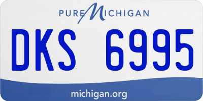 MI license plate DKS6995