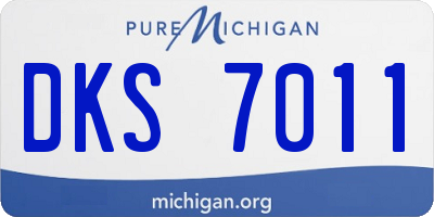 MI license plate DKS7011