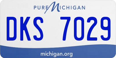 MI license plate DKS7029