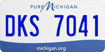 MI license plate DKS7041