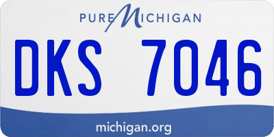 MI license plate DKS7046