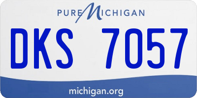MI license plate DKS7057