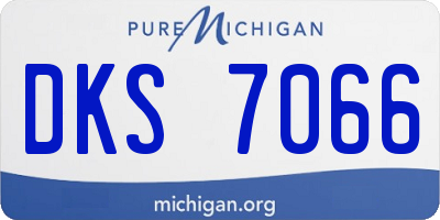 MI license plate DKS7066