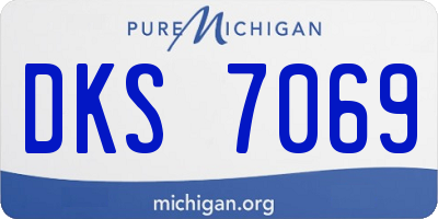 MI license plate DKS7069