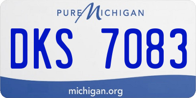 MI license plate DKS7083