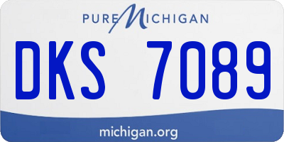 MI license plate DKS7089