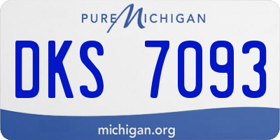MI license plate DKS7093