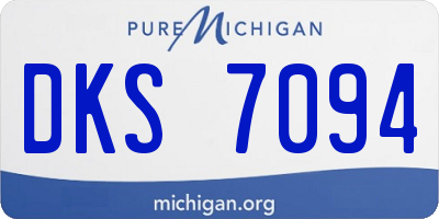 MI license plate DKS7094
