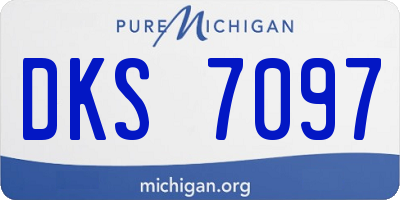 MI license plate DKS7097
