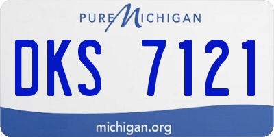 MI license plate DKS7121
