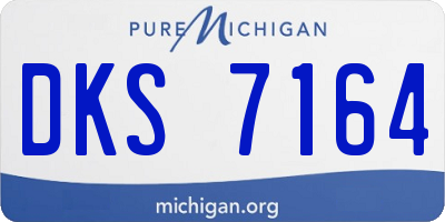 MI license plate DKS7164