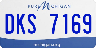 MI license plate DKS7169