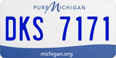 MI license plate DKS7171