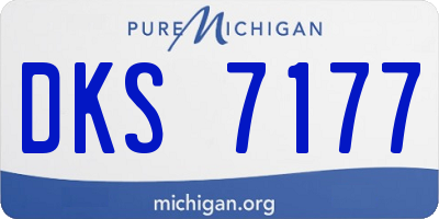 MI license plate DKS7177