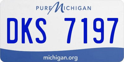 MI license plate DKS7197