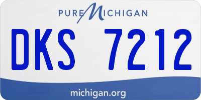 MI license plate DKS7212