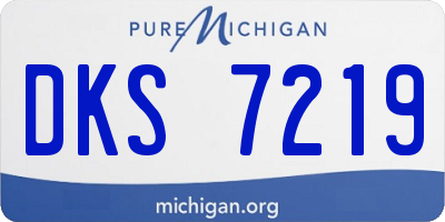 MI license plate DKS7219