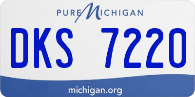 MI license plate DKS7220