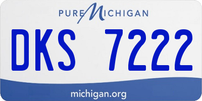 MI license plate DKS7222