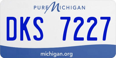 MI license plate DKS7227